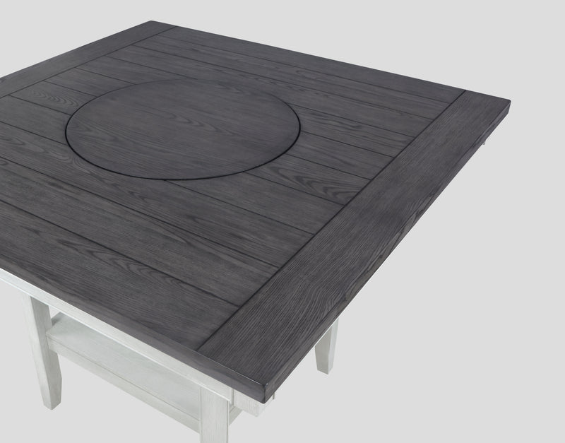 Crown Mark Fulton Chalk Grey Counter Height Table