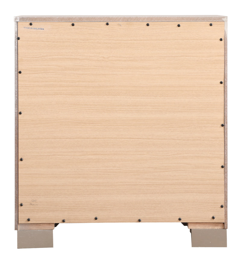 Glory Furniture Alana Silver Champagne Nightstand