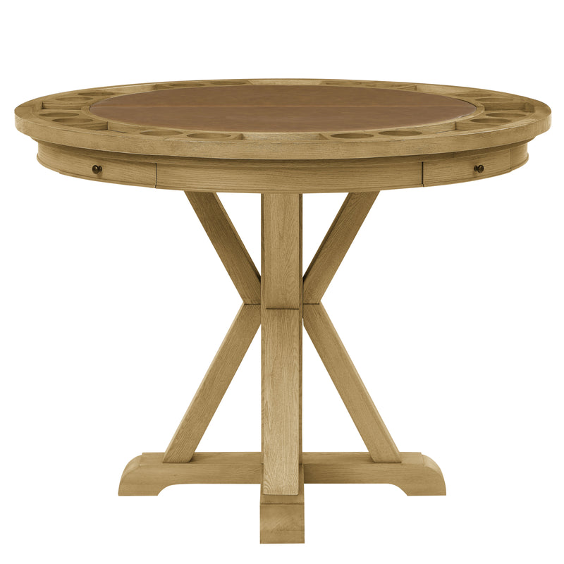 Steve Silver Rylie Natural Counter Table with Game Top