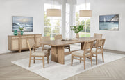 Coaster Furniture Kailani Beige Oak 7pc Dining Room Set