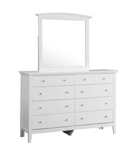 Glory Furniture Hammond White Dresser and Mirror