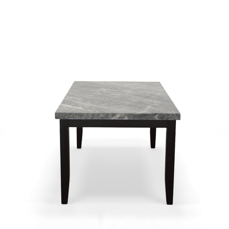 Steve Silver Napoli Gray Marble Top Dining Table