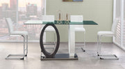 Global Furniture D1628 Dark Grey White Square Bar Table