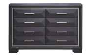 Glory Furniture Liverpool Black Dresser and Mirror
