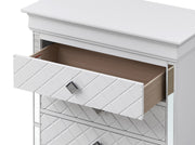 Glory Furniture Verona Sleek Silver Champagne Chest