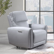 Acme Furniture Jeromie Gray Power Motion Recliner with USB Port