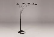 Crown Mark Peacock Black Shade Floor Lamp