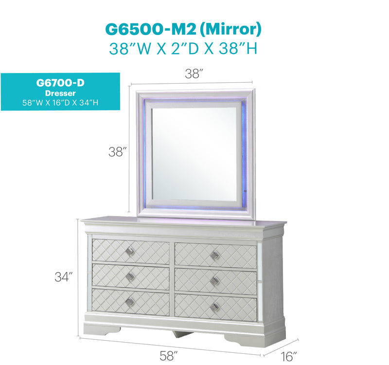 Glory Furniture Verona Metalic Black Dresser