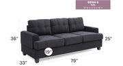 Glory Furniture Sandridge Gray Sofa