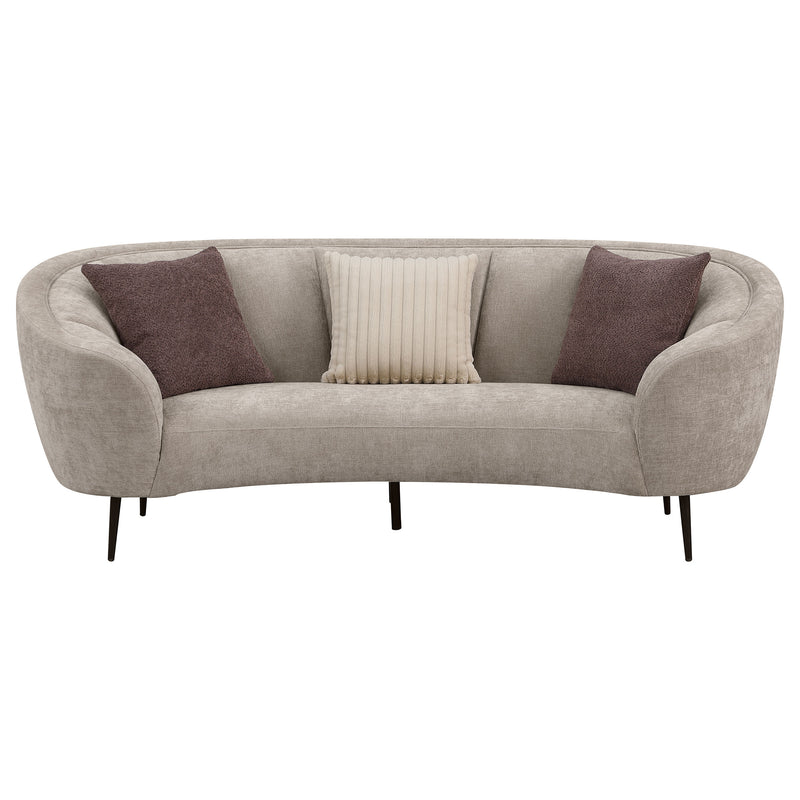 Coaster Furniture Ellorie Beige Curved Sofa