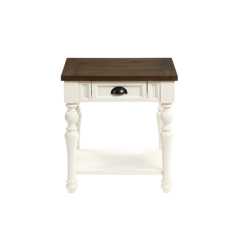 Steve Silver Joanna Ivory Mocha End Table