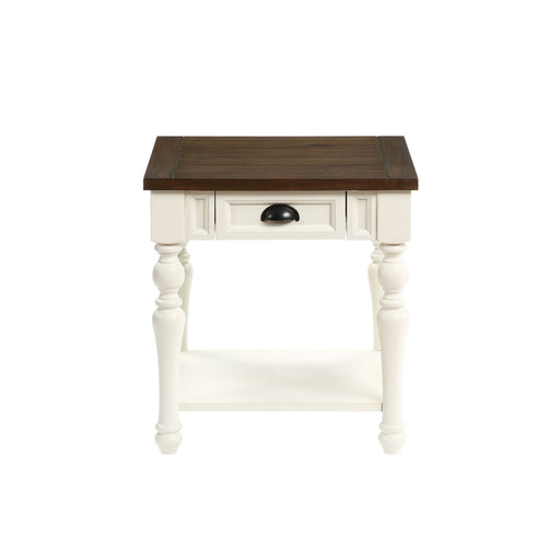 Steve Silver Joanna Ivory Mocha End Table