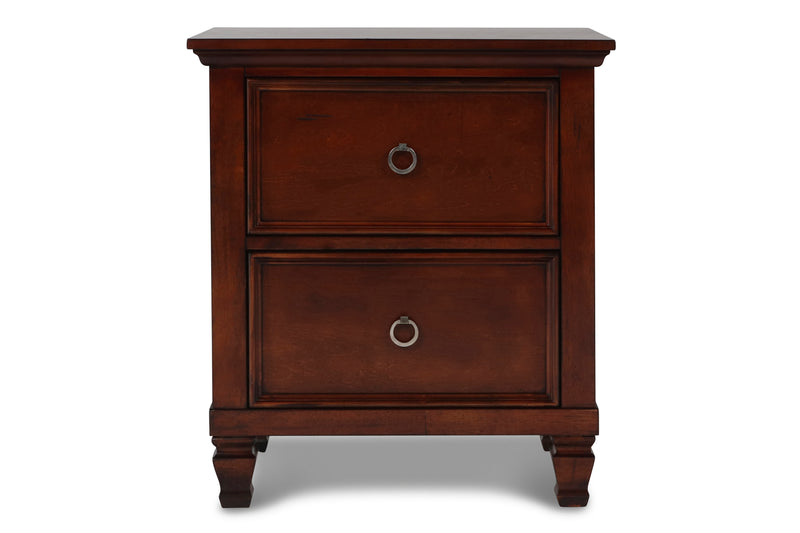 New Classic Furniture Tamarack White 2 Drawer Nightstand