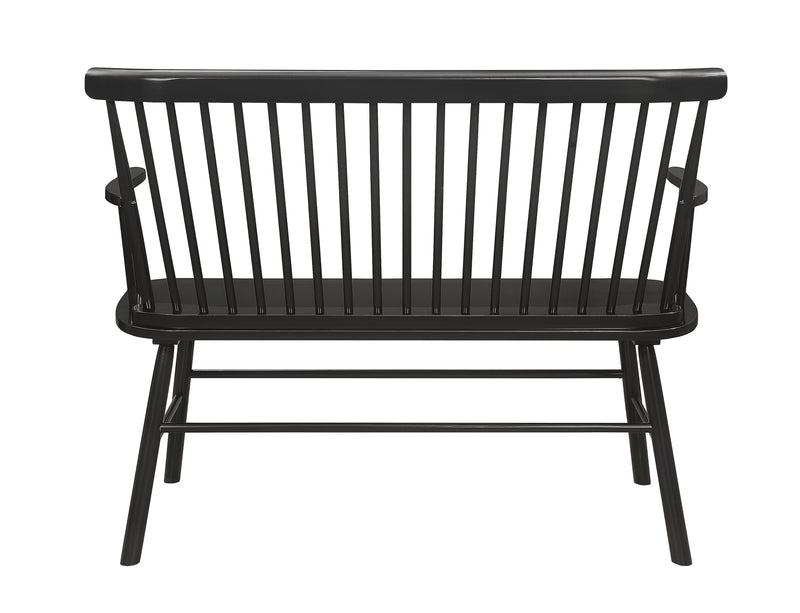 Crown Mark Jerimiah Grey Spindleback Bench