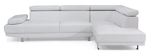 Glory Furniture Riveredge Gray Faux Leather Sectional