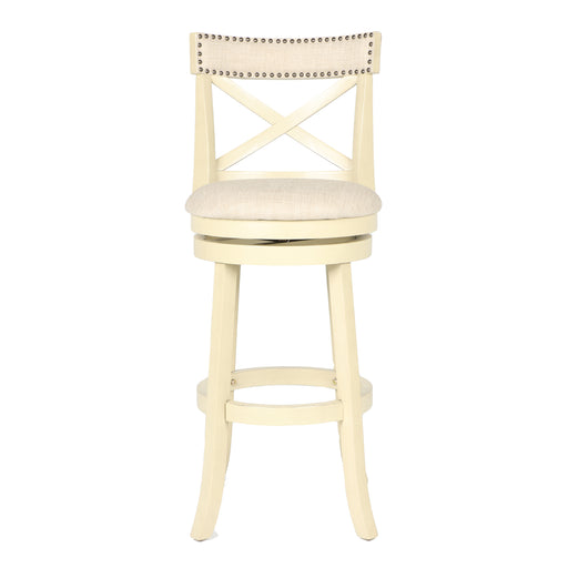 New Classic Furniture York White 29 Inch Bar Stool