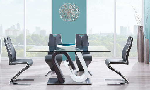 Global Furniture D4127 Silver 5pc Dining Room Set