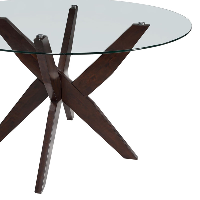 Steve Silver Amalie Walnut Round Dining Table