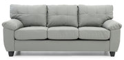 Glory Furniture Gallant Gray Faux Leather Sofa