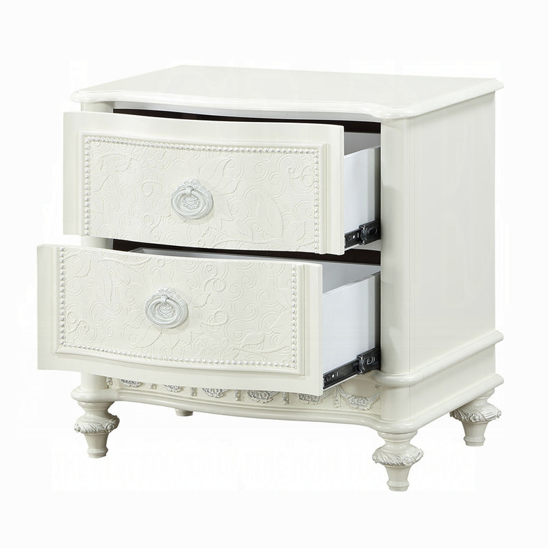Acme Furniture Dorothy Ivory 2 Drawers Nightstand