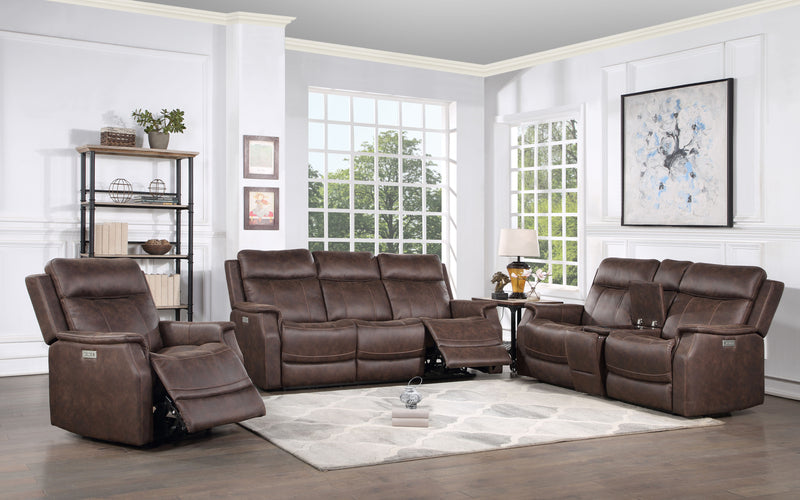 Steve Silver Valencia Walnut 3pc Power Living Room Set