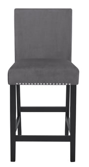 New Classic Furniture Celeste Black Blue 5pc Round Counter Height Set