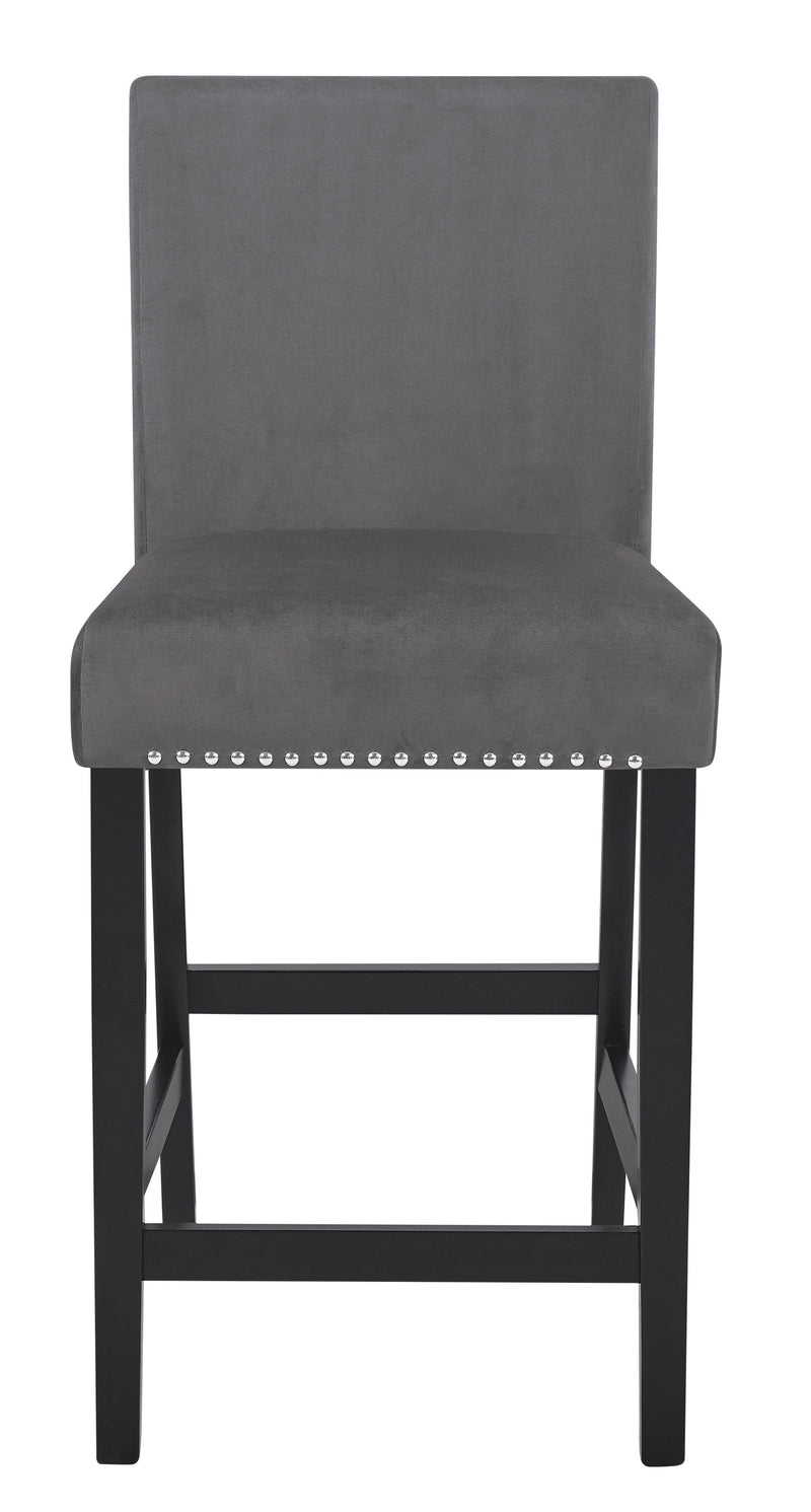 New Classic Furniture Celeste Black Blue 5pc Round Counter Height Set