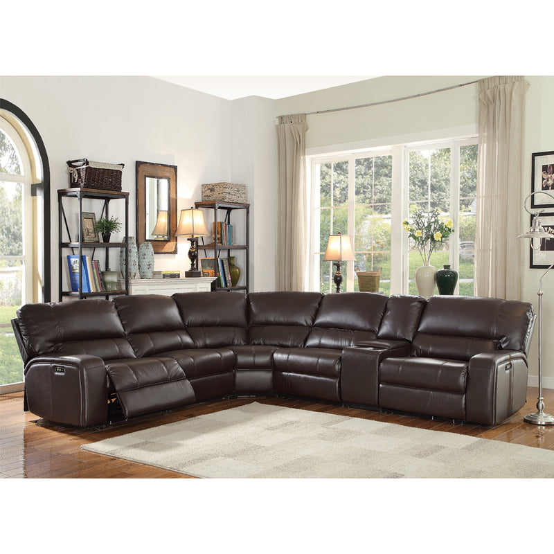Acme Furniture Saul Espresso Power Motion Sectional