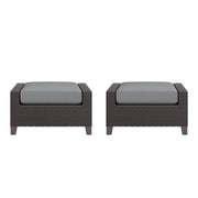 2 New Classic Furniture Skye Gray Outdoor Ottomans