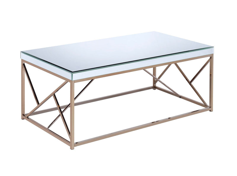 Steve Silver Evelyn Copper Chrome 3pc Occasional Set