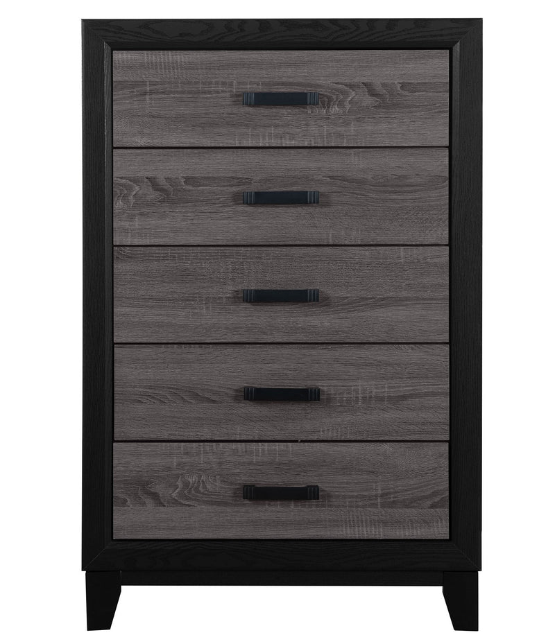 Global Furniture Lisbon Black Grey Chest