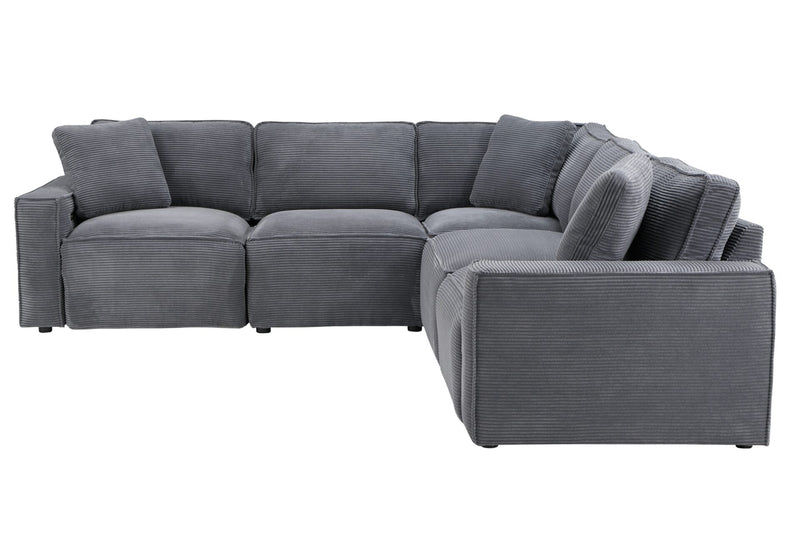 Global Furniture U8177 Charcoal Sectional