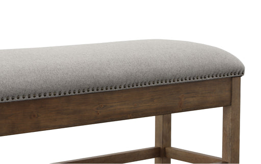Steve Silver Grayson Gray Counter Storage Bench