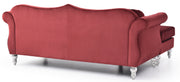 Glory Furniture Hollywood Burgundy Sofa Chaise