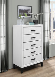 Global Furniture Kate Foil Grey Drawer Chest