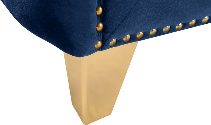 Meridian Furniture Michelle Cream Velvet Loveseat