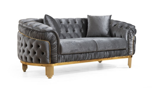 Galaxy Home Vanessa Gray Loveseat