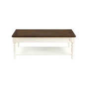 Steve Silver Joanna Ivory Mocha 3pc Coffee Table Set