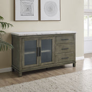 Steve Silver Grayson White Gray Server