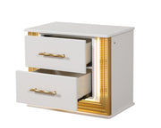 Galaxy Home Obsession White Gold Nightstand