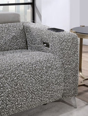 Global Furniture U8521 Dark Grey Taupe Power Reclining Loveseat