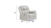 Galaxy Home Challenger Gray Recliner