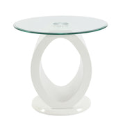 Acme Furniture Larry White High Gloss End Table