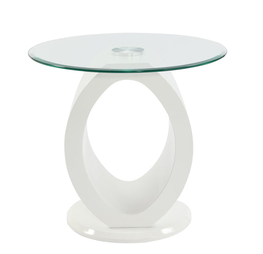 Acme Furniture Larry White High Gloss End Table