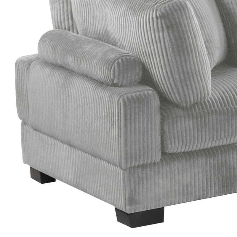 Galaxy Home Bentley Gray Corner Wedge