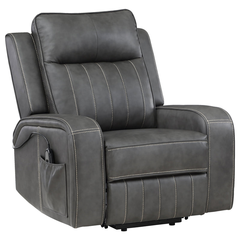 Coaster Furniture Raelynn Grey Power Lift Recliner Chair