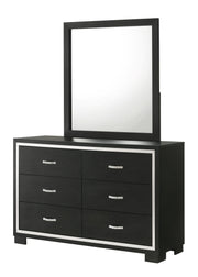 Crown Mark Gennro Dresser and Mirror