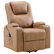 Coaster Furniture Armstrong Camel Brown Power Lift Massage Recliner