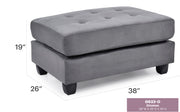 Glory Furniture Malone Aqua Ottoman