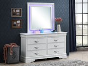 Glory Furniture Lorana Metalic Black LED Dresser and Mirror